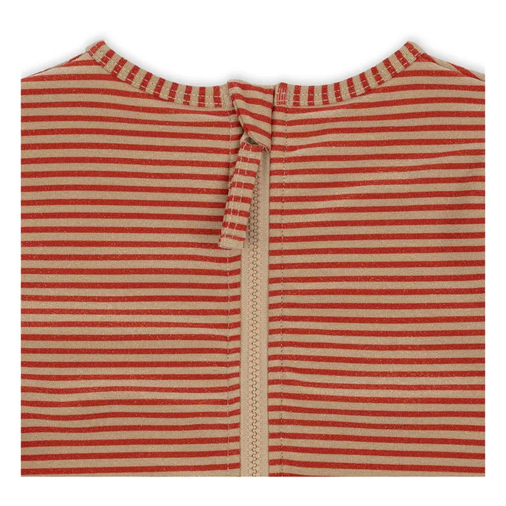 Konges Sløjd Maillot de Bain Anti-UV Jade Pailleté | Terracotta