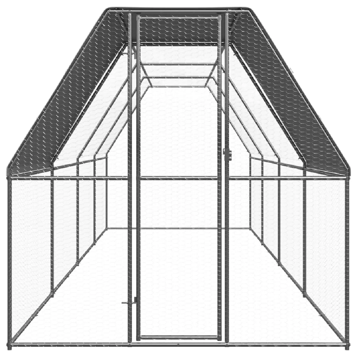 vidaXL Poulailler d'extérieur 2x8x2 m