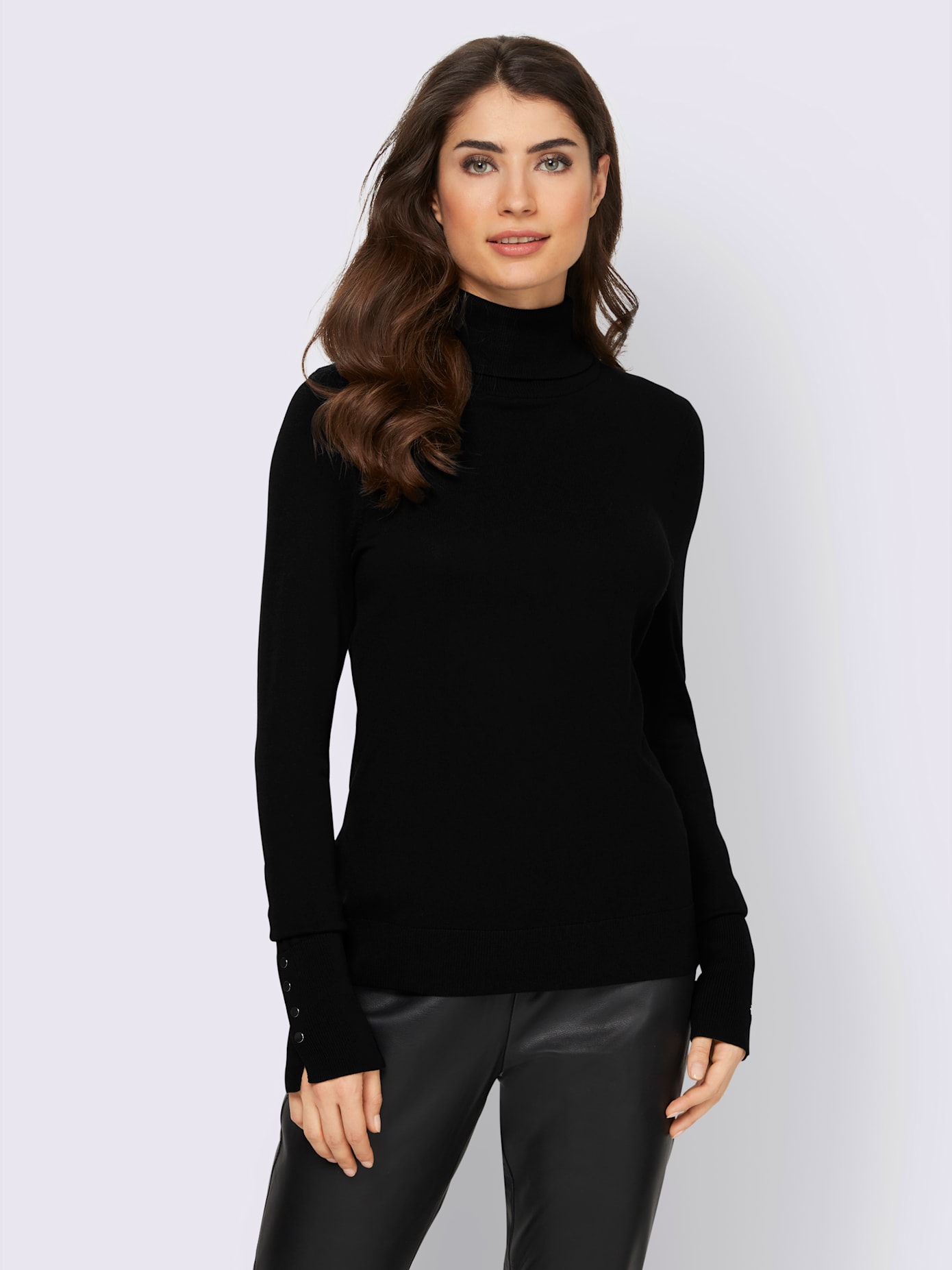 Pull col roulé col roulé flatteur