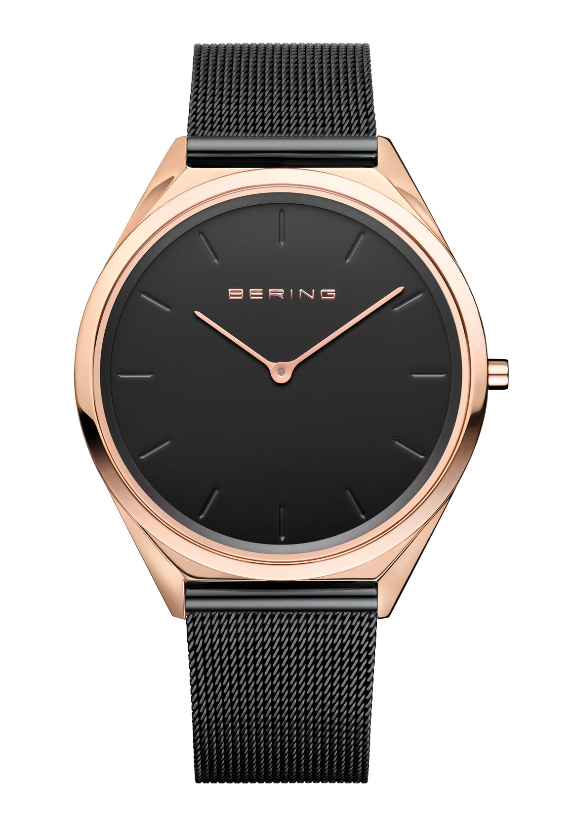 BERING Herrenuhr Ultra Slim 4.8 Schwarz 17039-166
