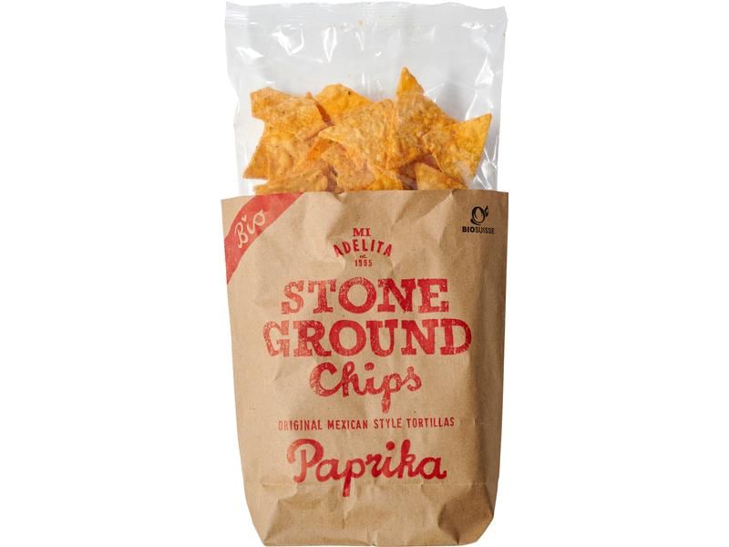 Mi Adelita Tortilla Chips Paprika 150 g Maischips aus Schweizer Rohstoffen