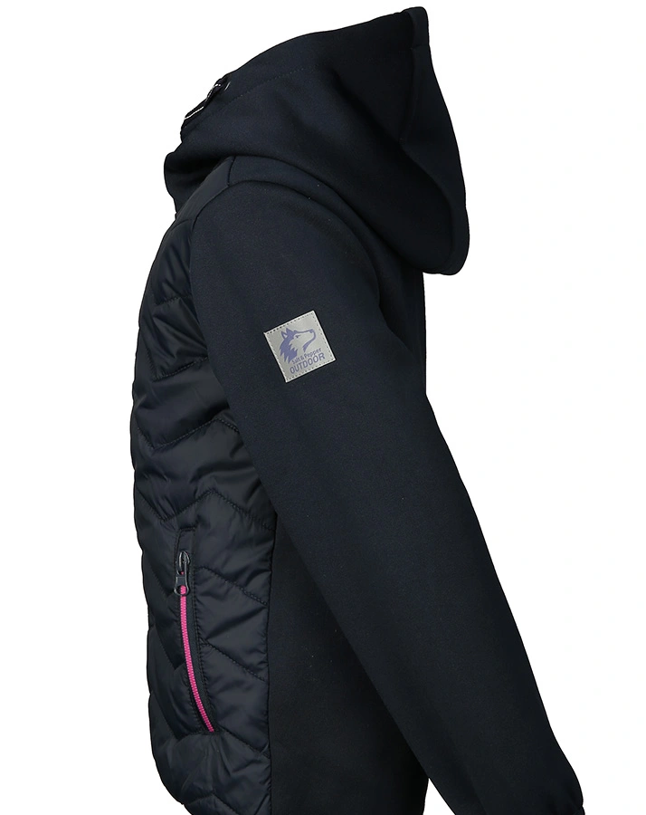 Kapuzen-Jacke STEPP HOOD in dunkelblau/fuchsia