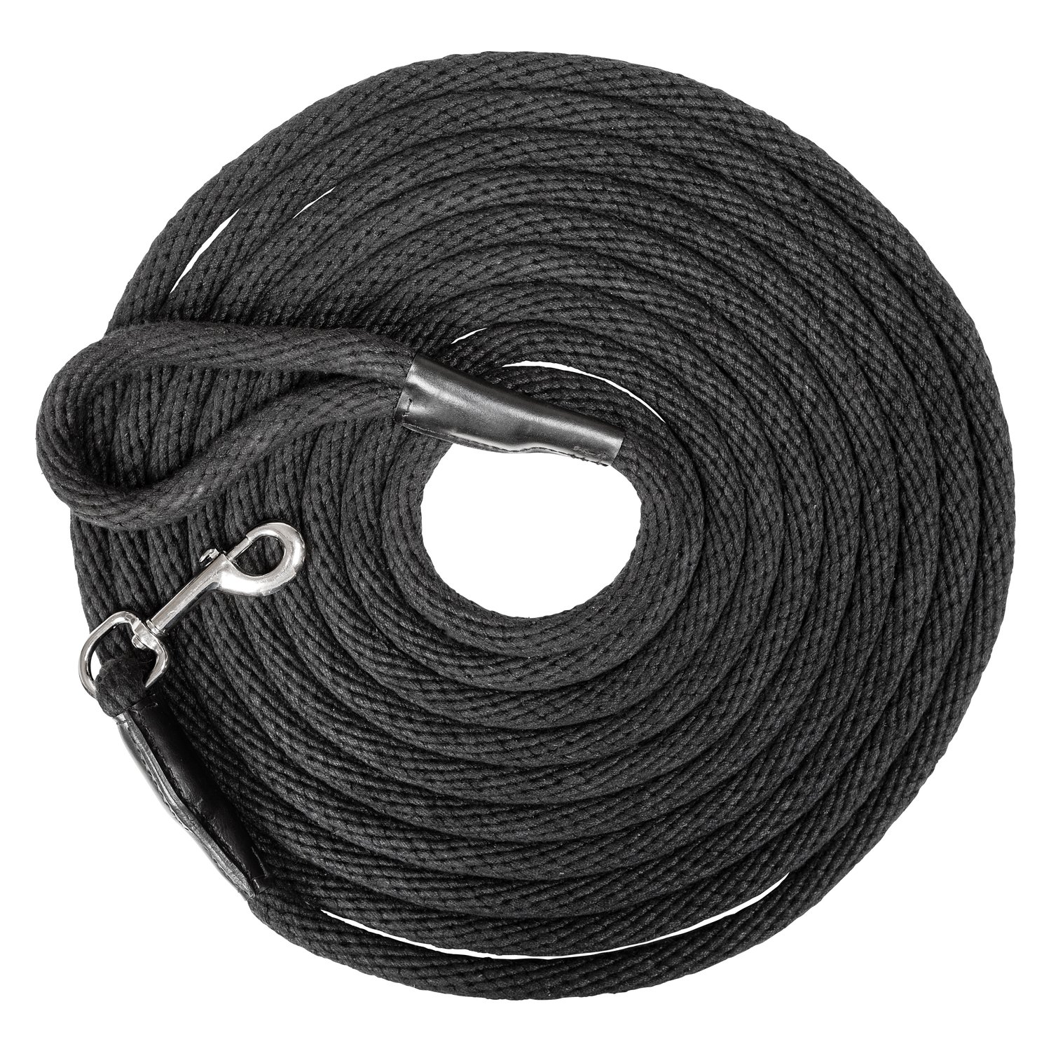 Loesdau Longierleine, 8 m  - schwarz - 8 m