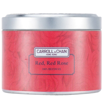 The Candle Company (Carroll & Chan) 100% Beeswax Tin Candle - Red Red Rose  (8x6) cm