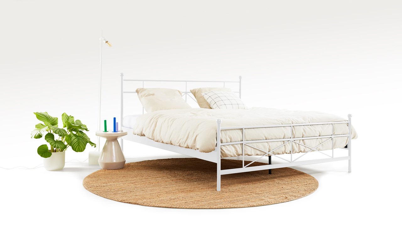 Bed Milano 2-persoons wit