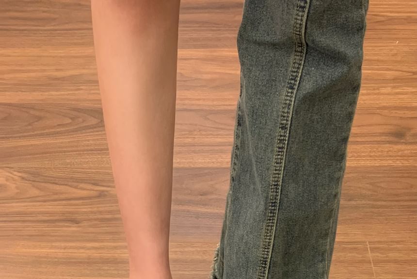 DURAC - Mary Jane-schoenen met strik van imitatieleer