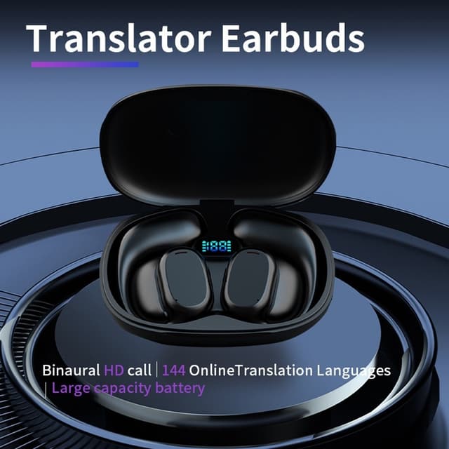 Smart Bluetooth Translator Oversætter Business Travel Learning