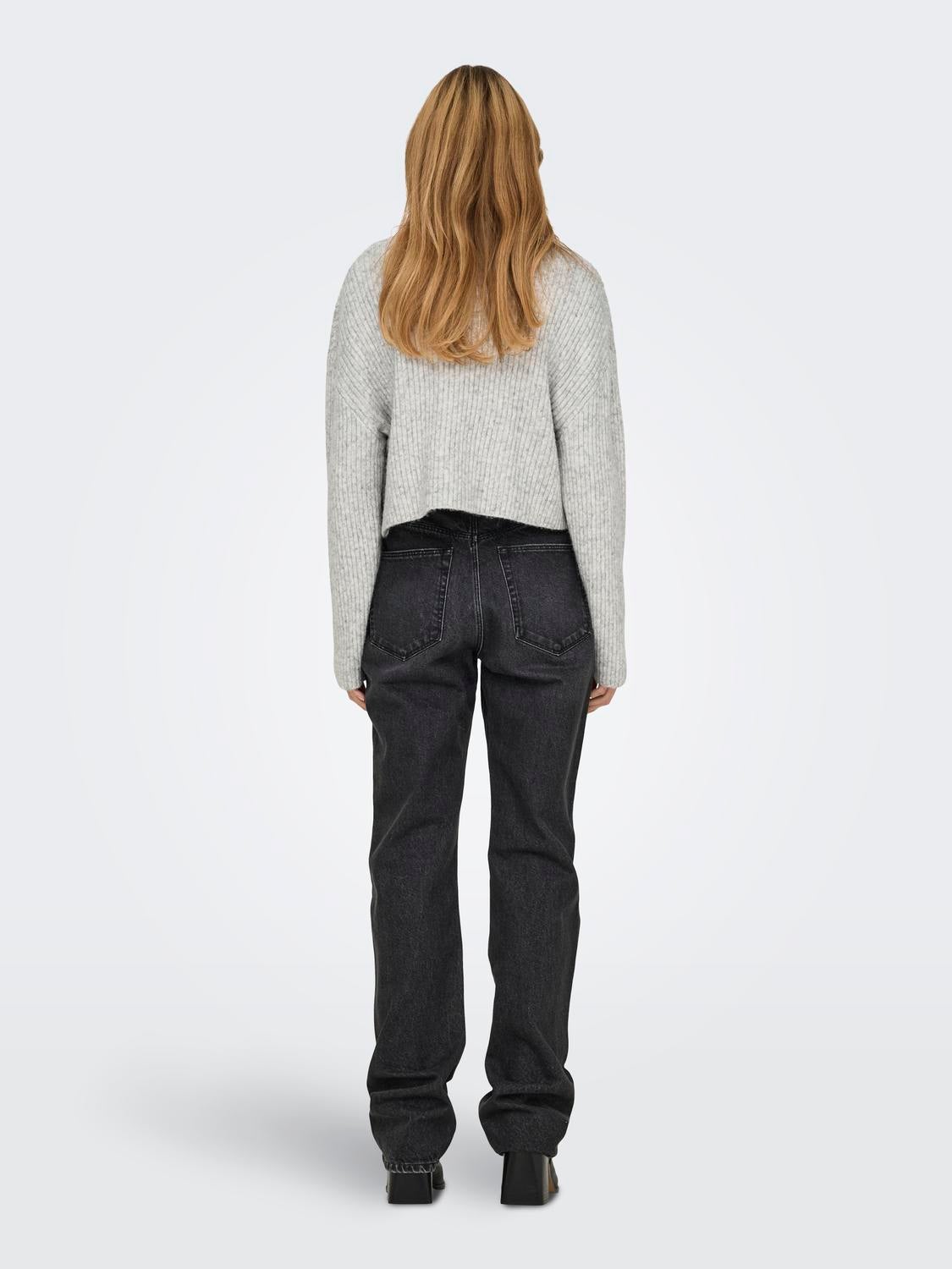 ONLMELANIE Strickpullover Light Grey Melange