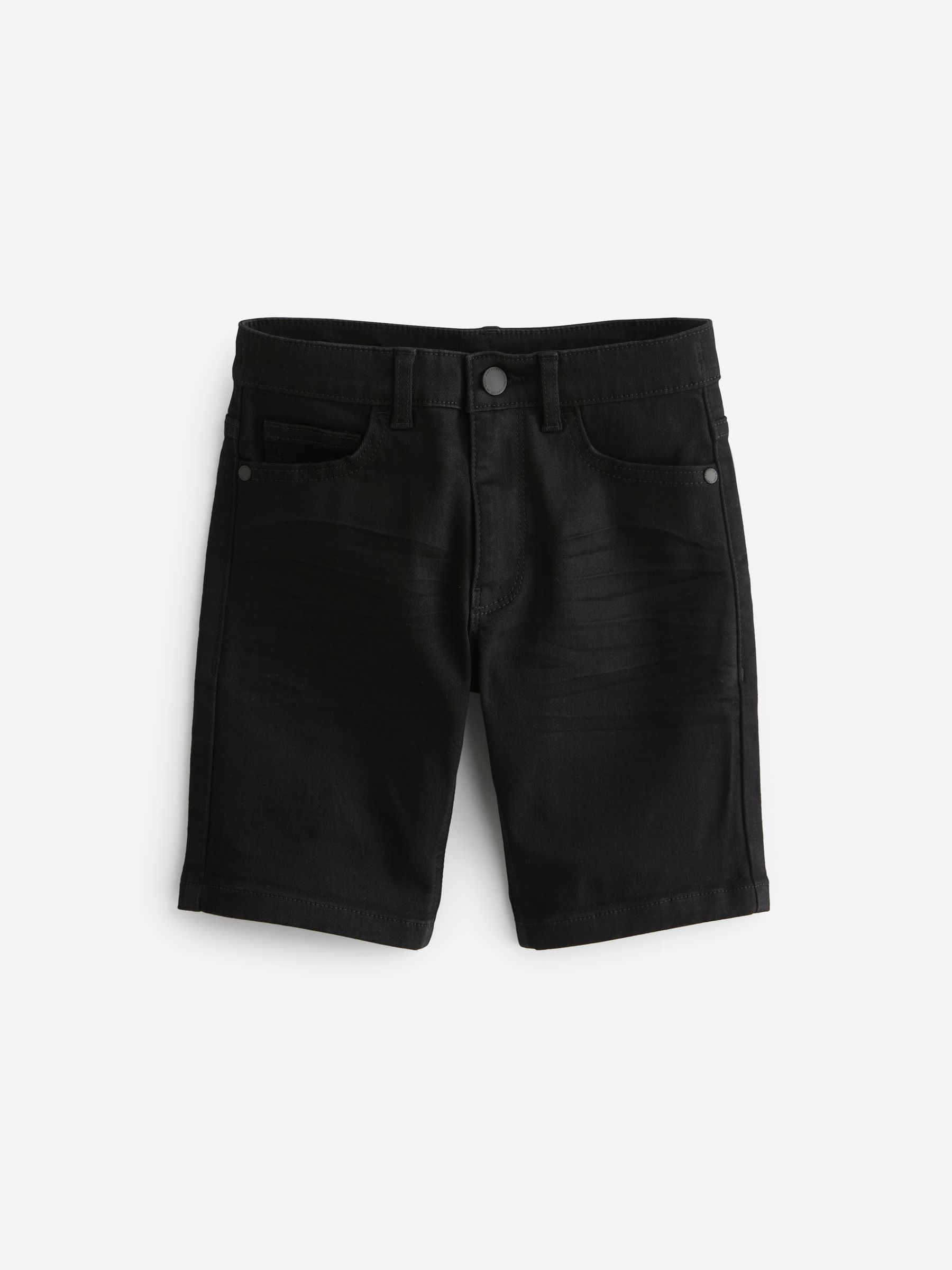 Zwart - Denim short (3-16 jr)