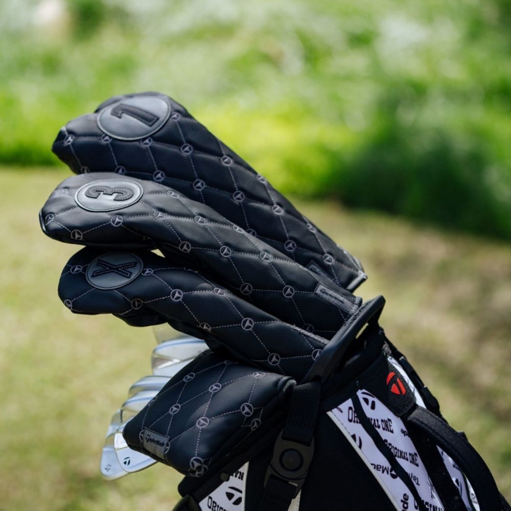 Mønstret Driver Headcover Svart