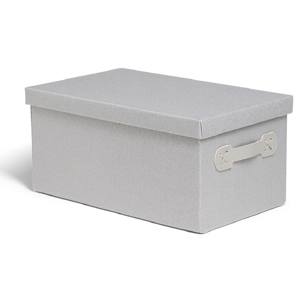 Boîte de rangement coton imprimé fleuri 36xH17x22cm