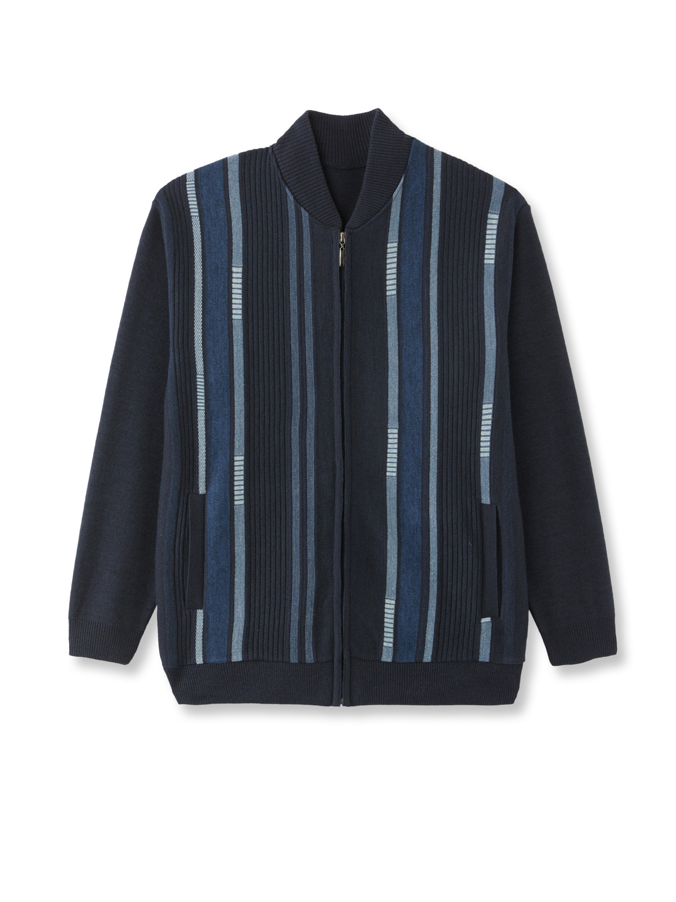 Gilet classique zippé 30% laine