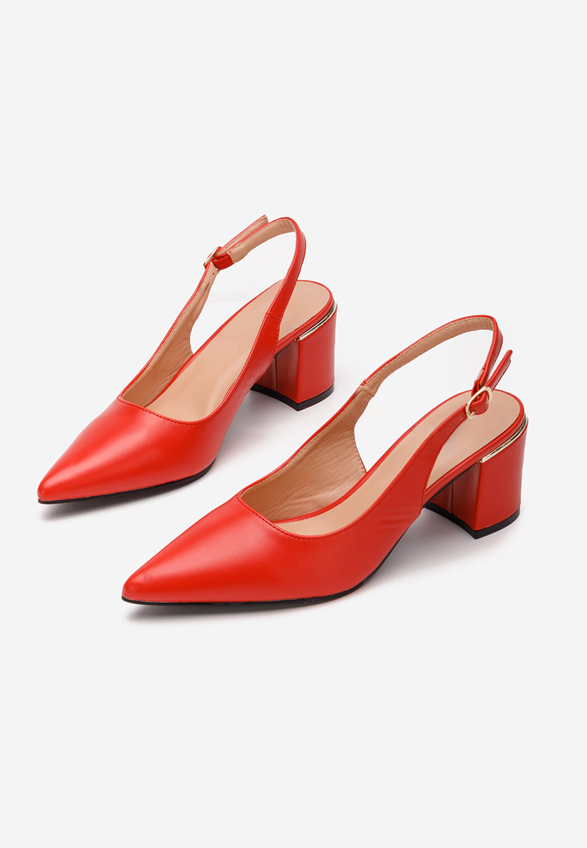 Chaussures slingback rouges Flamia