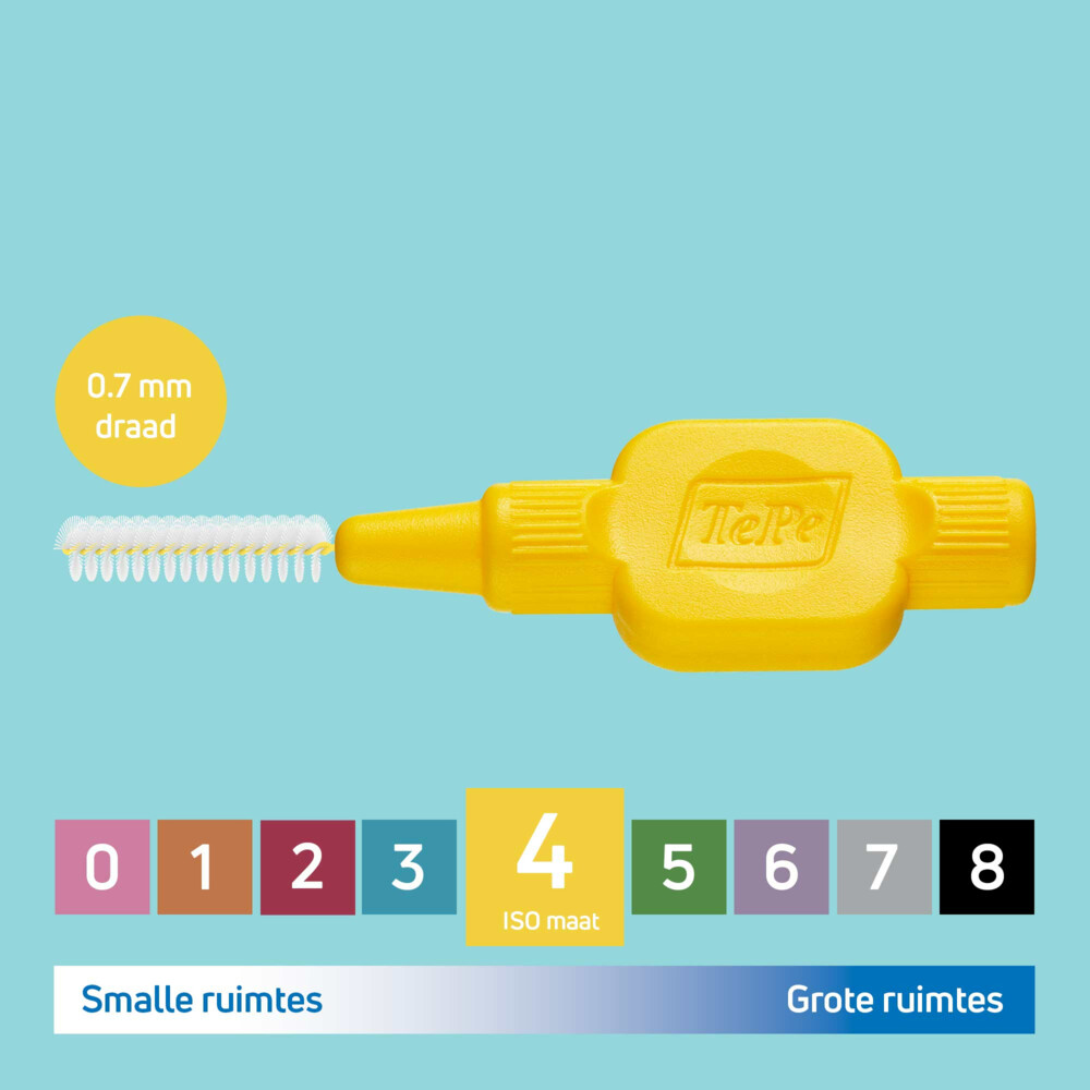 TePe Interdentale Ragers Original 0,7 mm Geel6 stuks