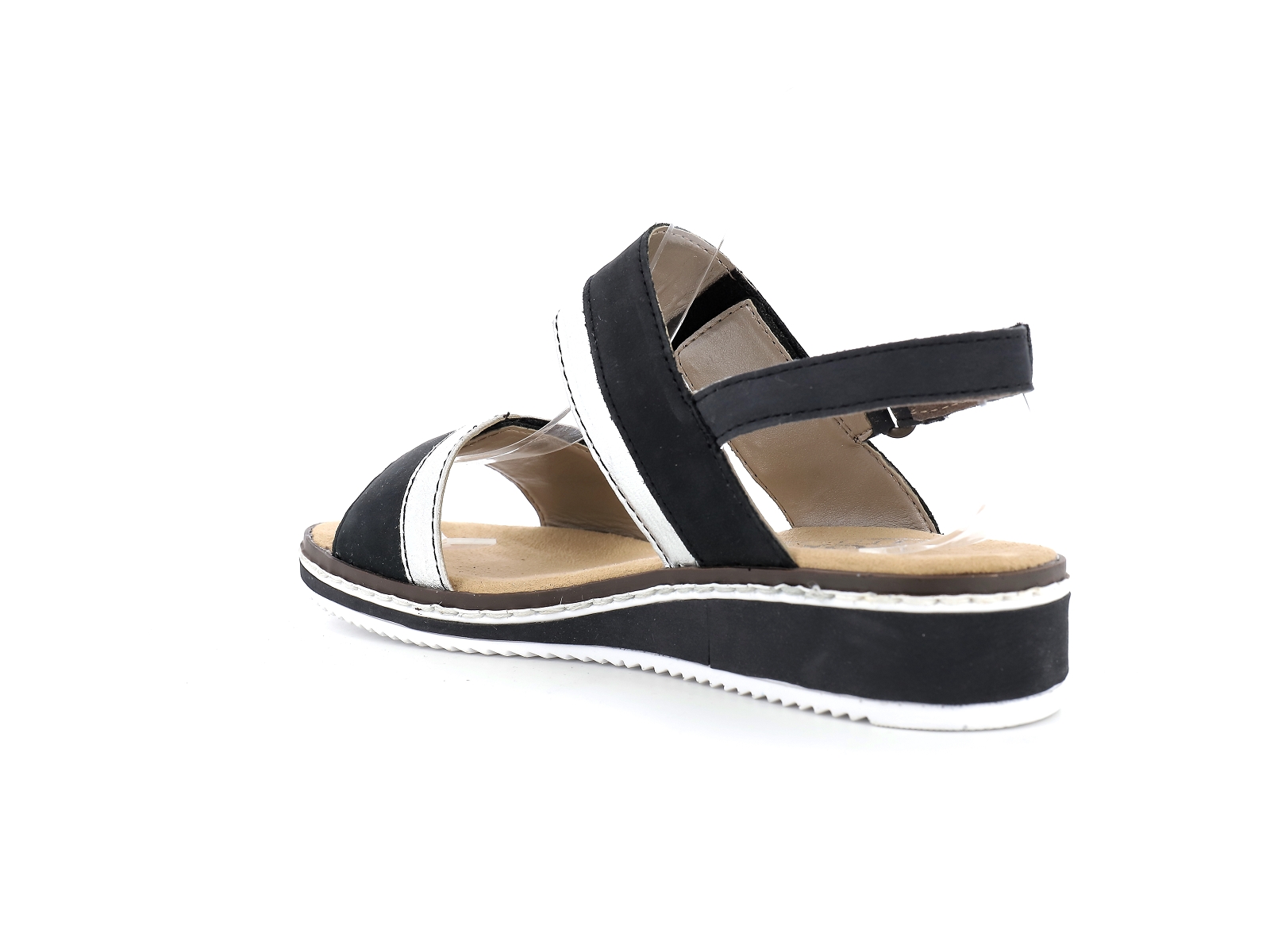 Rieker-V36B9 Synthétique Marine-Argent