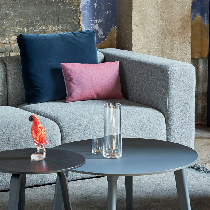 HAY - Mags Sofa 3-Sitzer, Kombination 4 / Armlehne rechts, grau (Hallingdal 130) (EU)