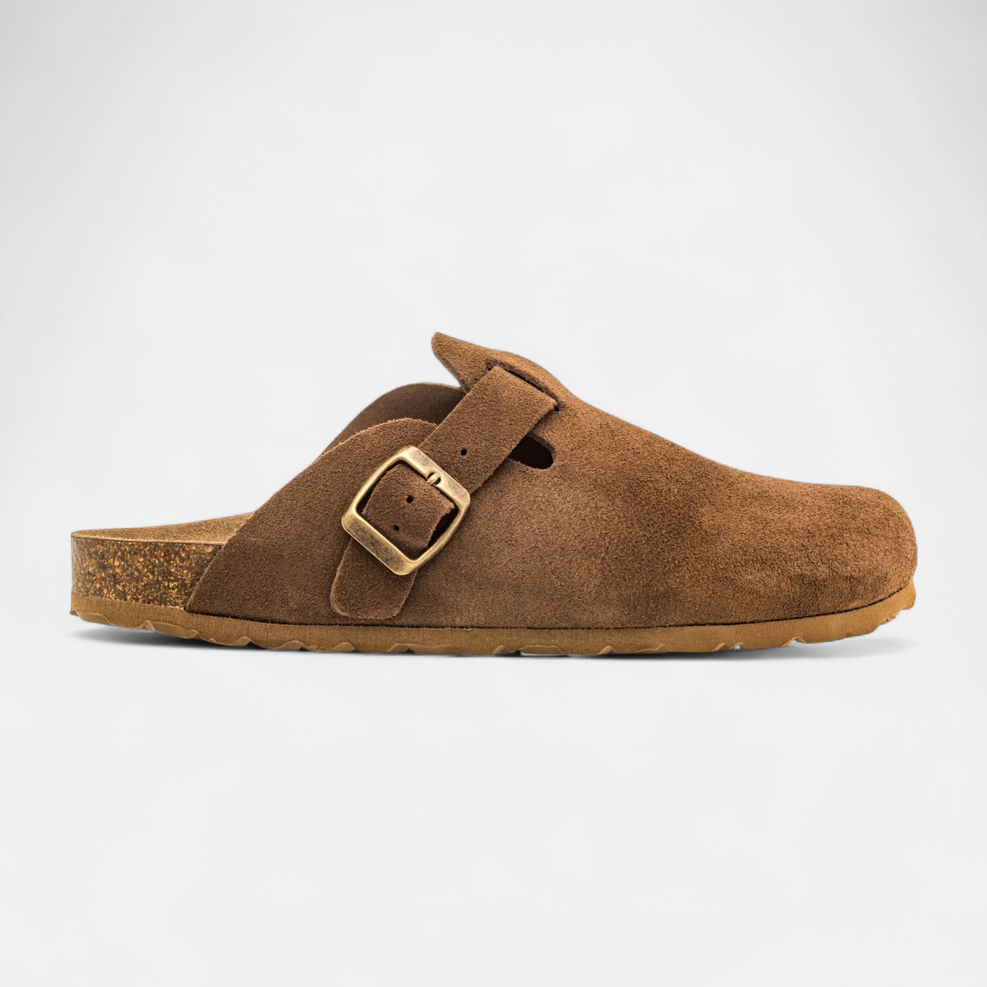 Mules Femme en cuir marron