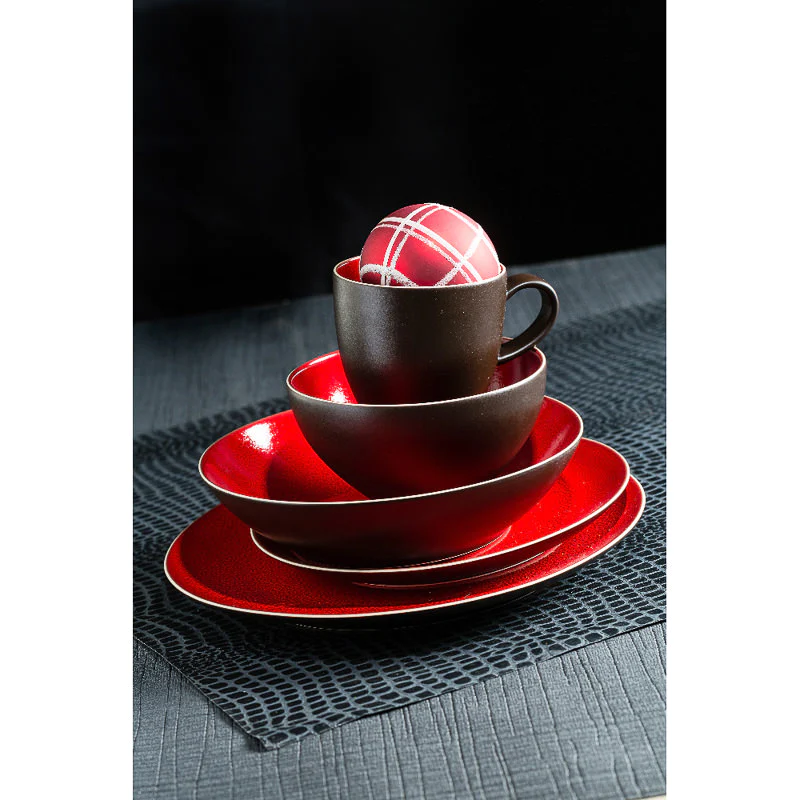 Assiette à dessert Etna 21 cm (lot de 6) Table passion