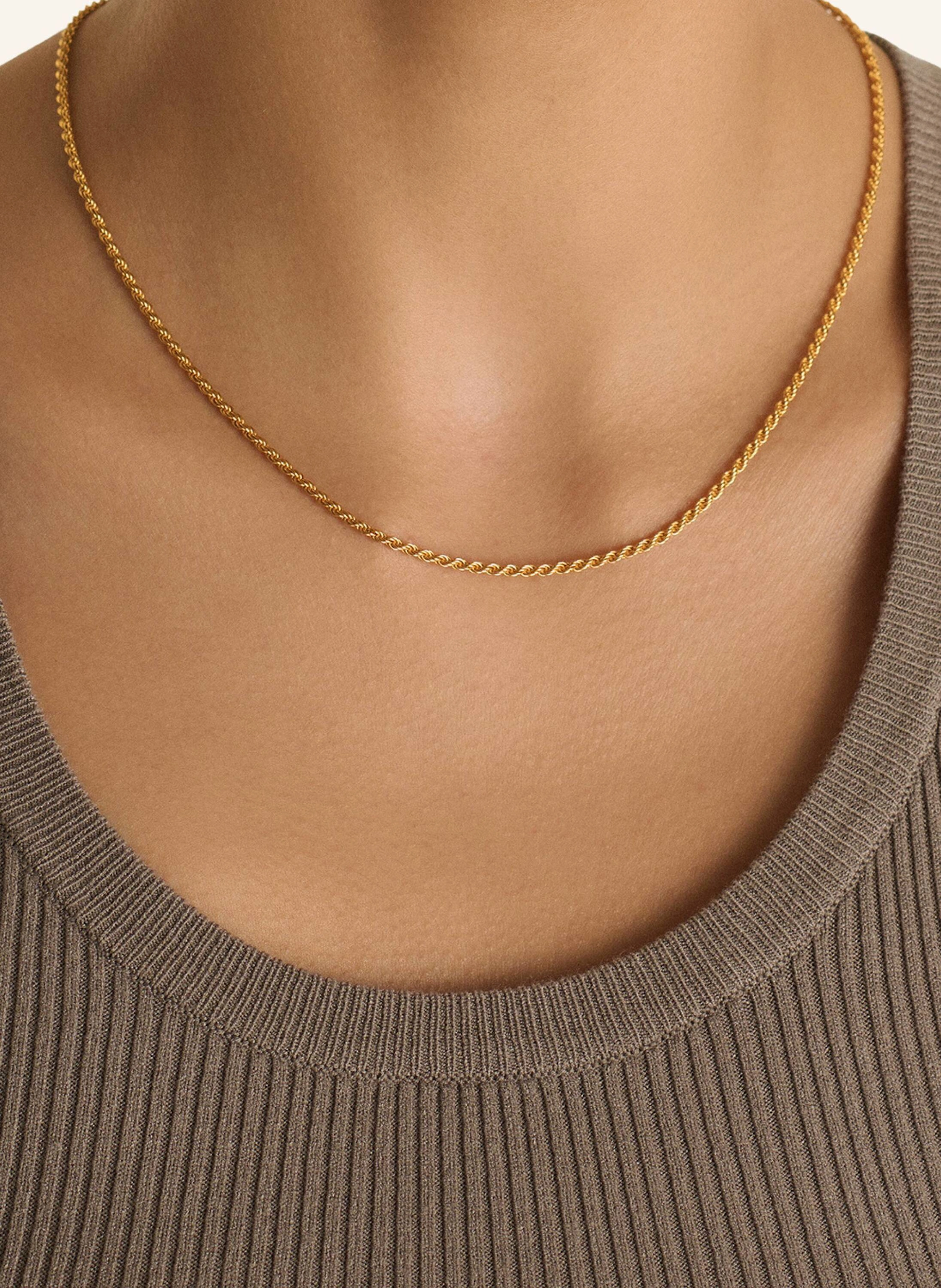 Pompidou Halskette MINI RUBY BOLD ROPE CHAIN by GLAMBOU
