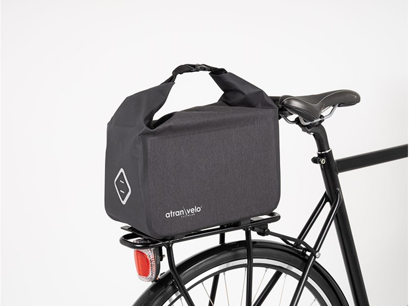 Atran Velo Travel Top taske til bagagebærer grå/sort