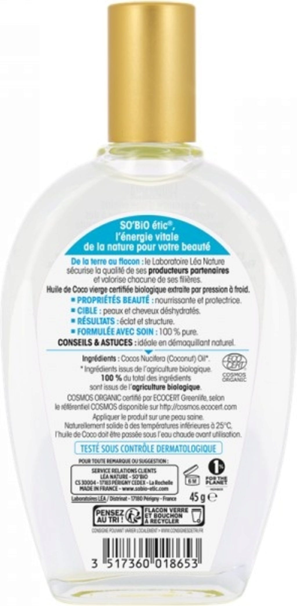 LÉA NATURE SO BiO étic  Bio-Kokosöl, 50 ml