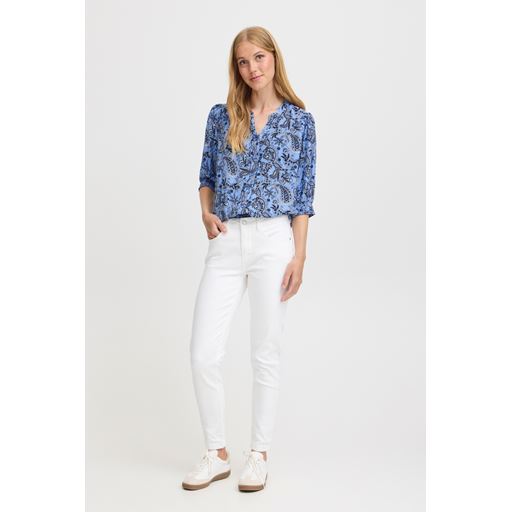 Fransa Avery Skjorte, Hydrangea/Navy Blazer, XL