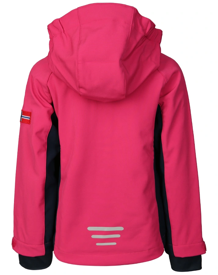 Softshell-Jacke GIRLS KRISTIANSAND in navy/pink