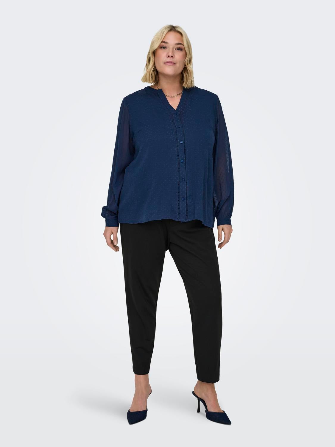CARPEACH Hohe Taille Ausgestellt Hose Black