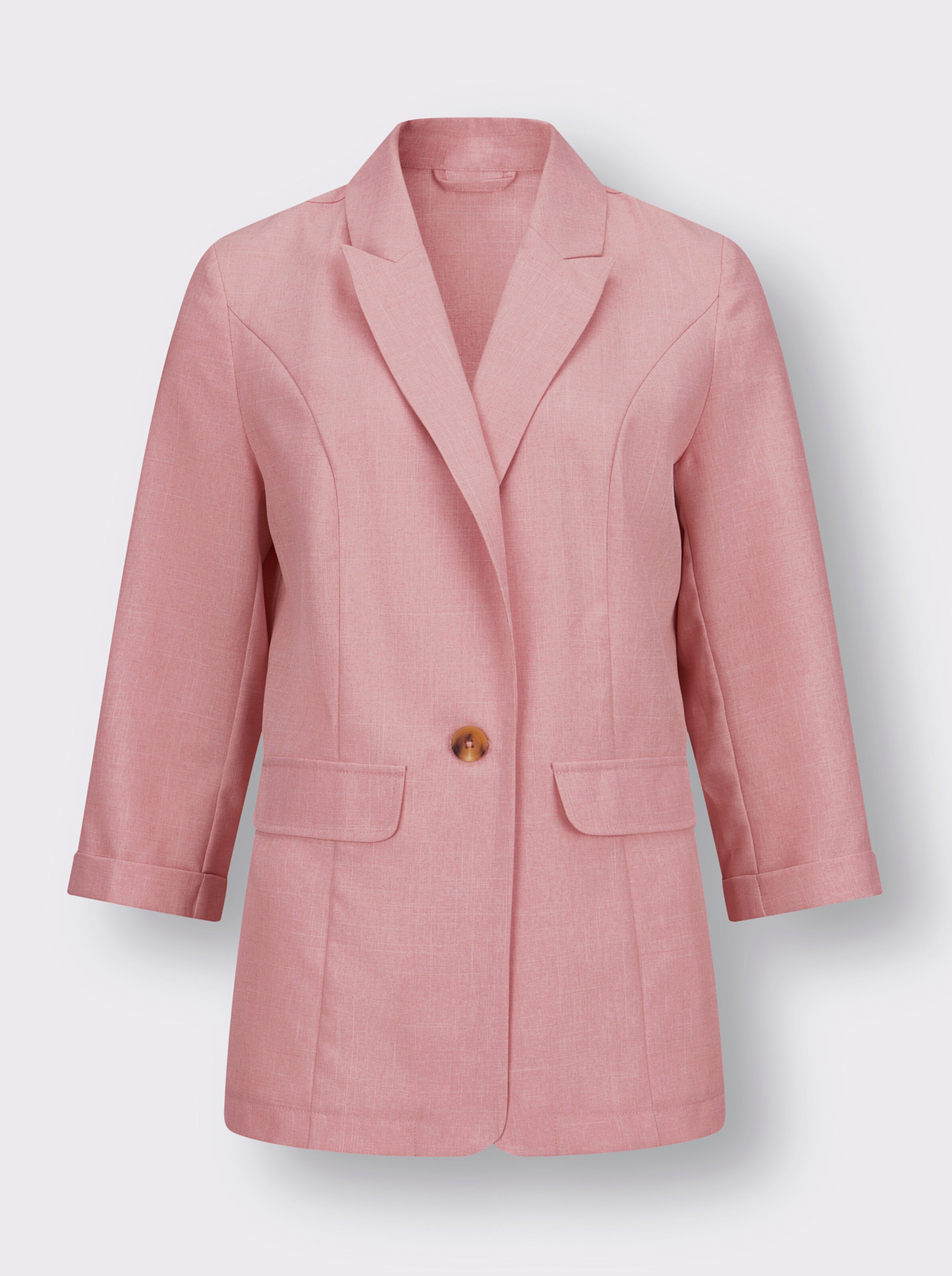 Blazer in Leinen-Optik