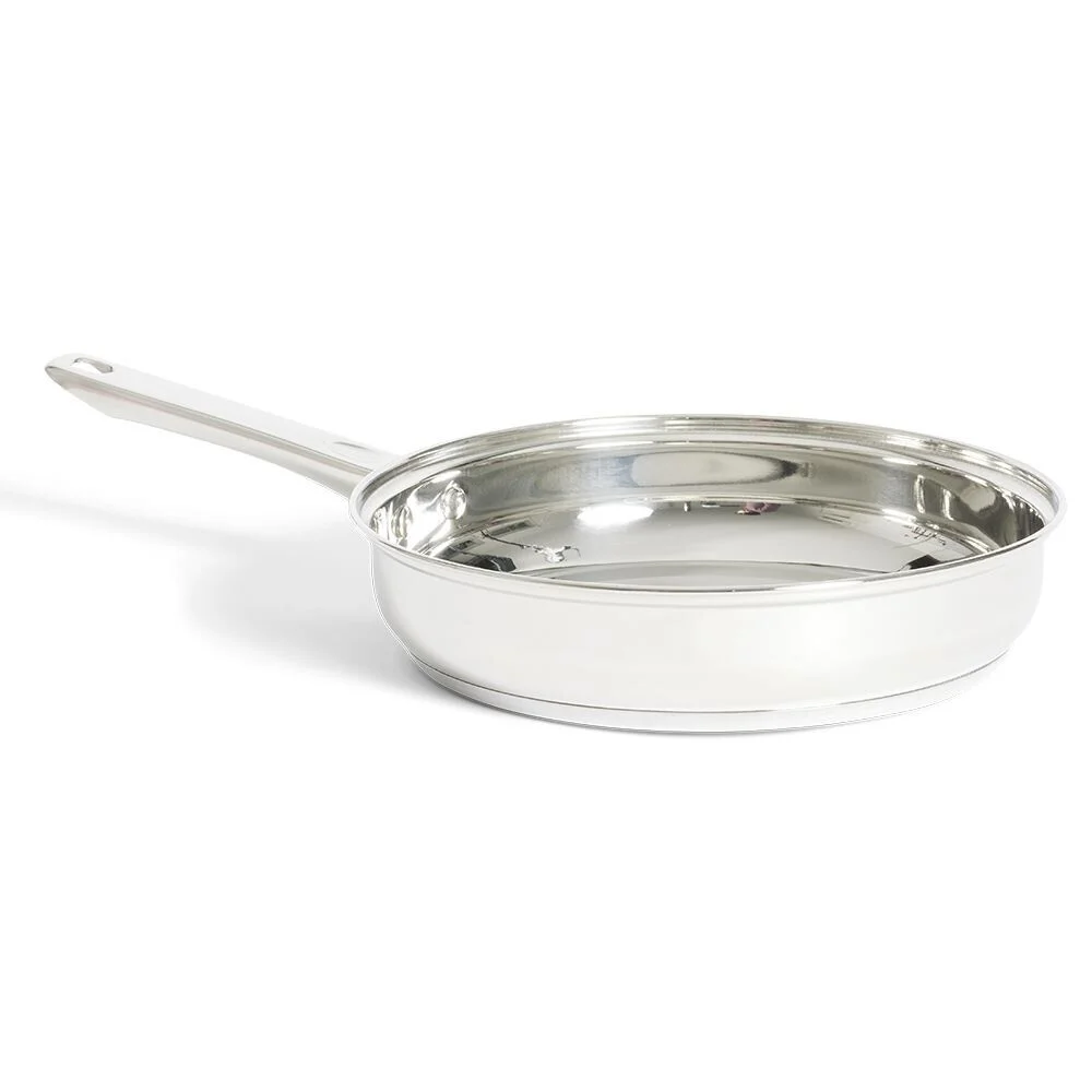 Poêle tous feux dont induction inox gris Ø28cm
