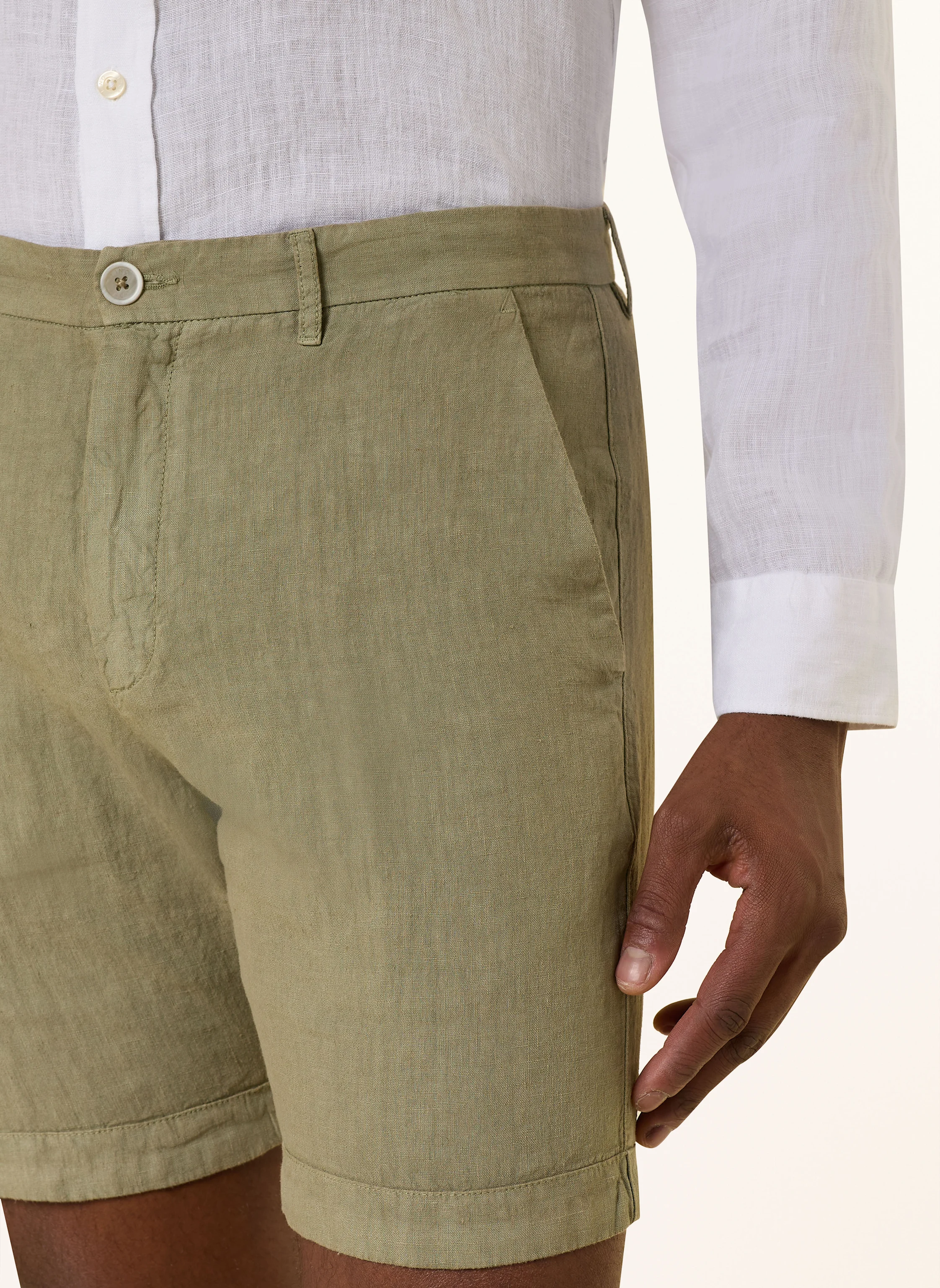 120%lino Leinenshorts