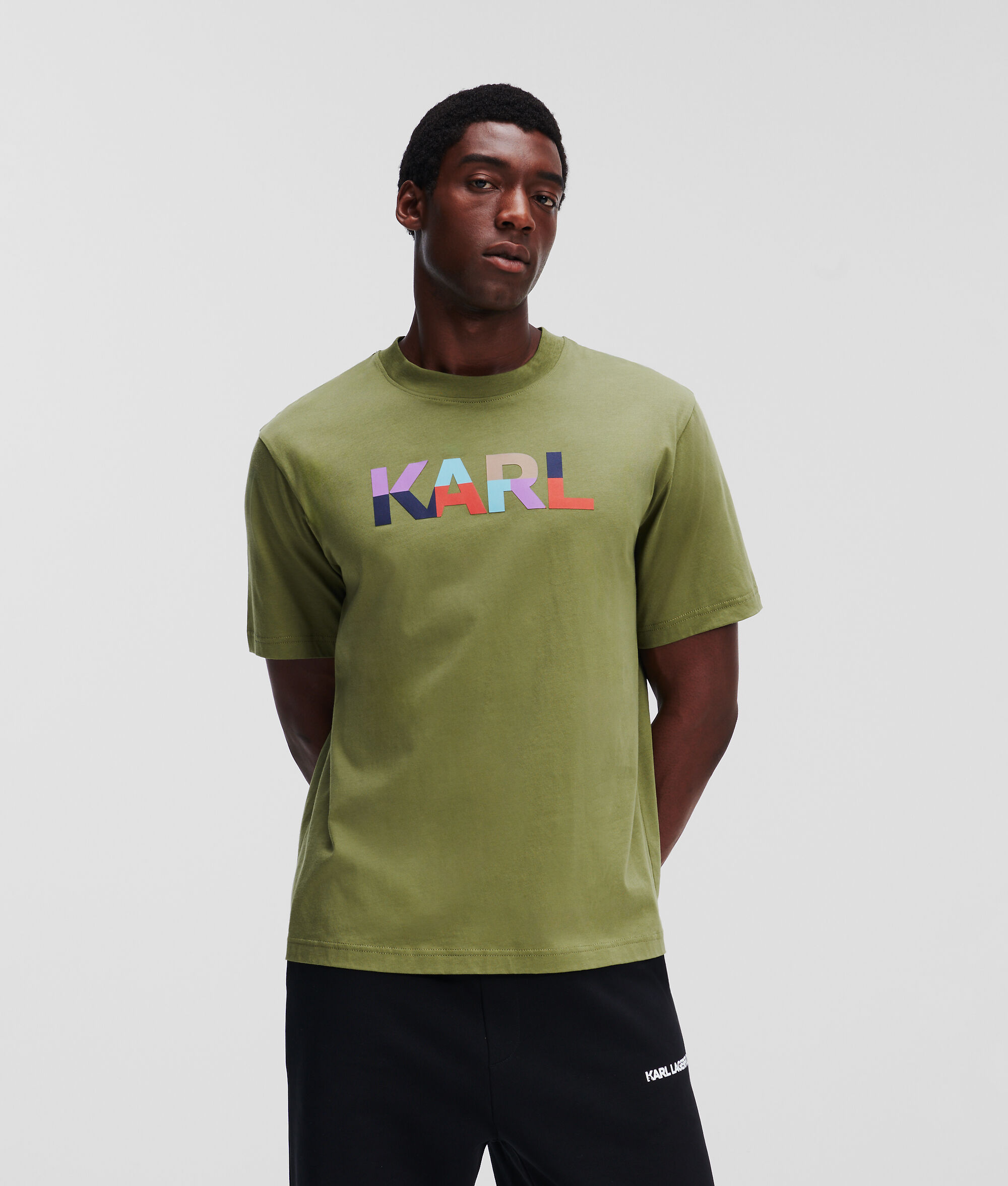 T-SHIRT COLOR-BLOCK AVEC LOGO KARL