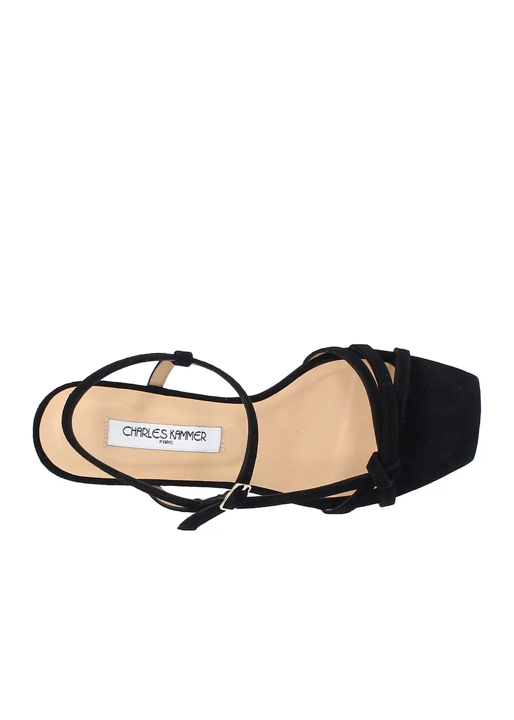 SANDALE REAUMUR VELOURS NOIR