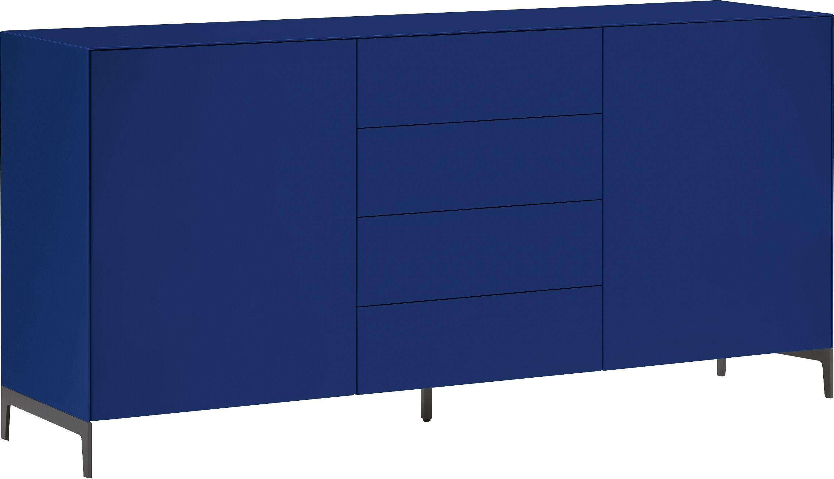 LUX Sideboard - Blau / B: 180.0 cm x T: 46.0 cm x H: 86.5 cm
