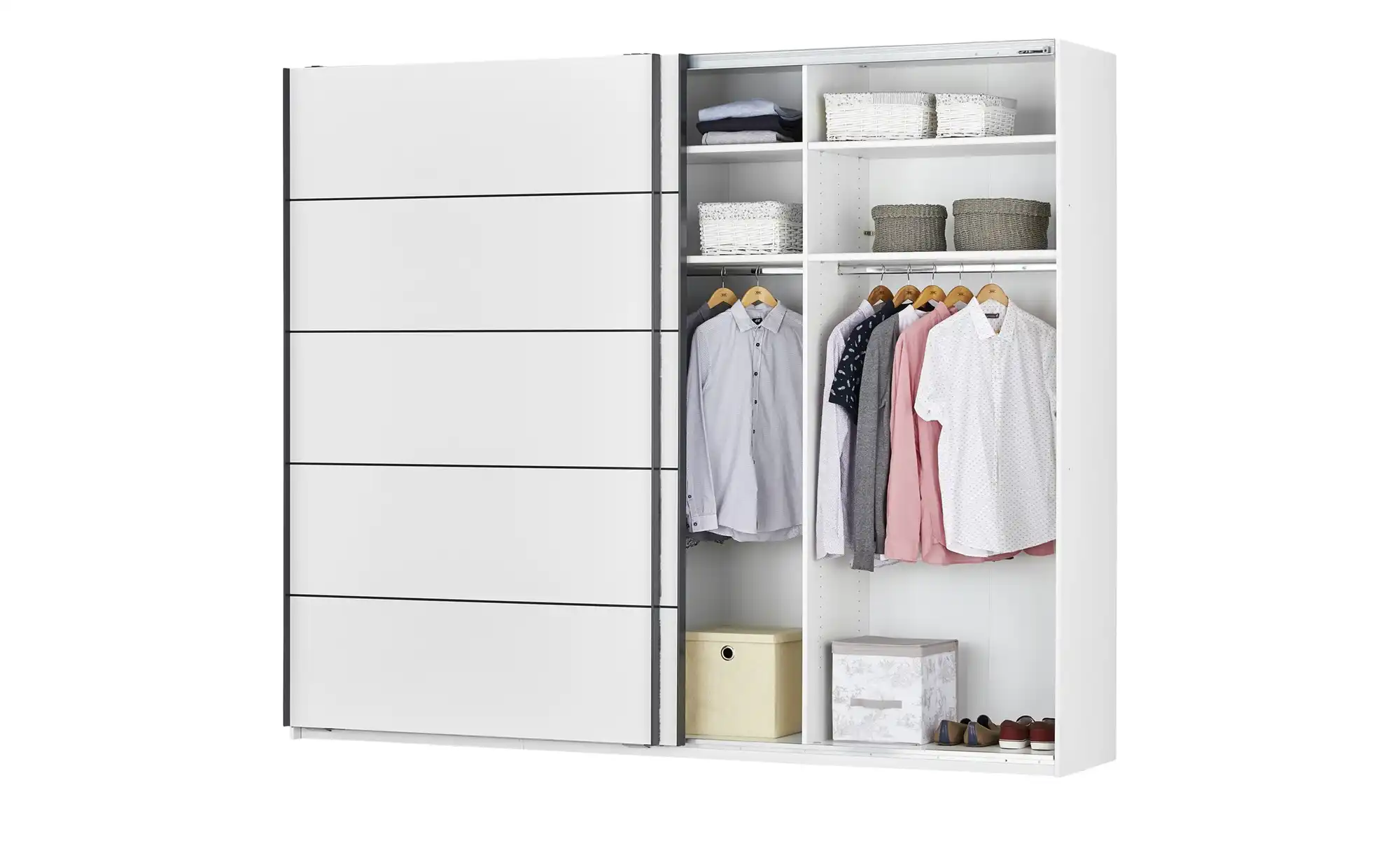 uno Schwebetürenschrank, 2-türig Snow