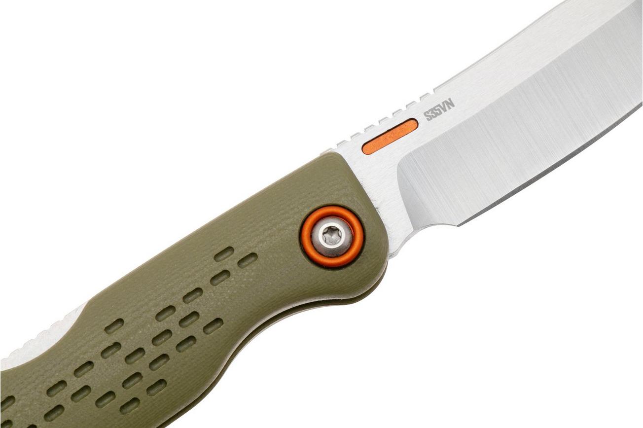 KA-BAR State & Union F01 SUF01OD, Satin S35VN, Olive Drab G10, Orange Aluminum Hardware zakmes
