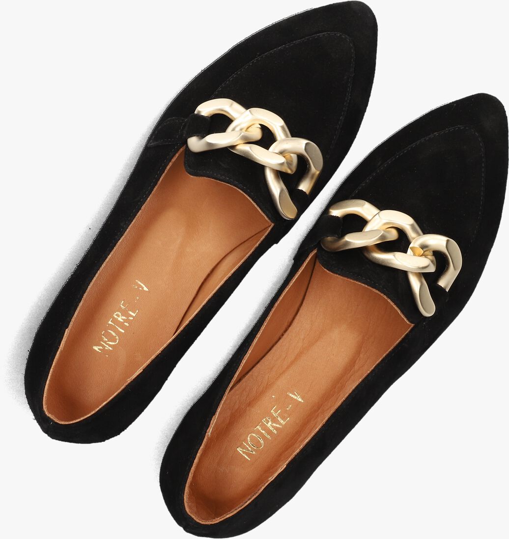 zwarte notre-v loafers 4605