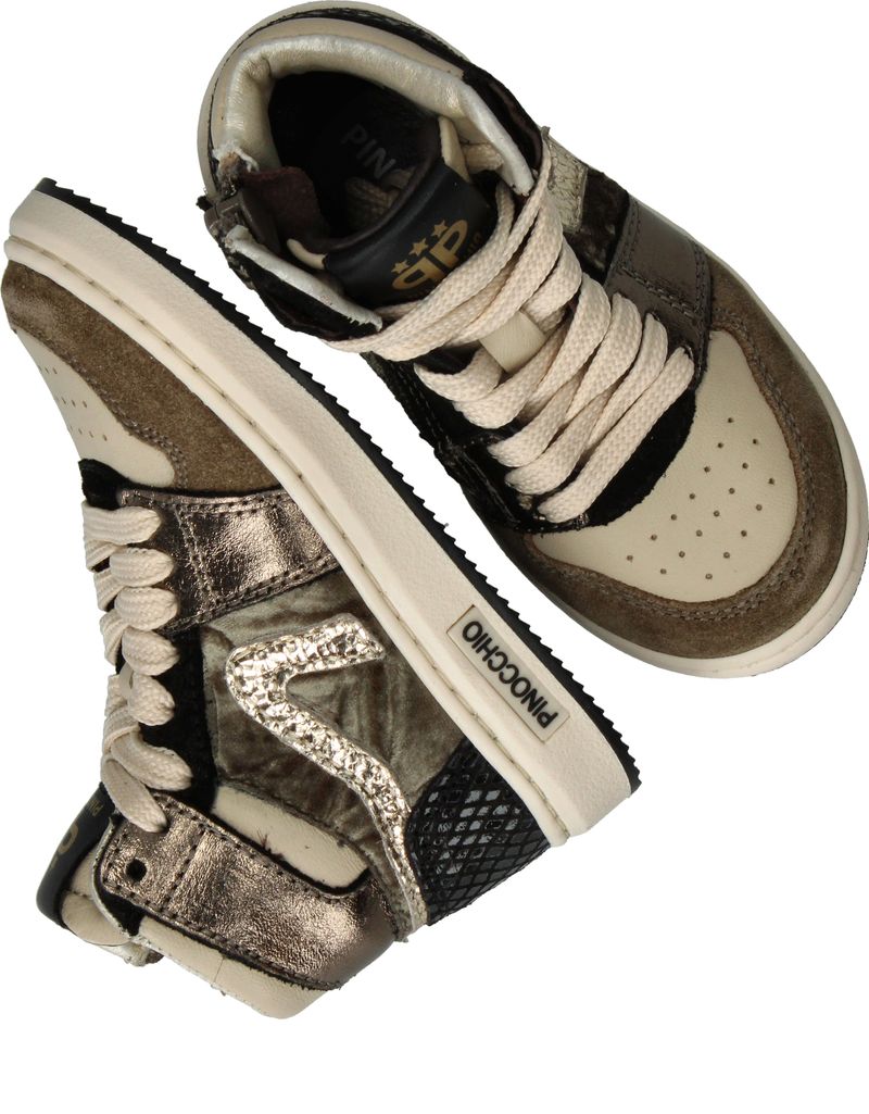 Pinocchio Sneakers Taupe Meisjes