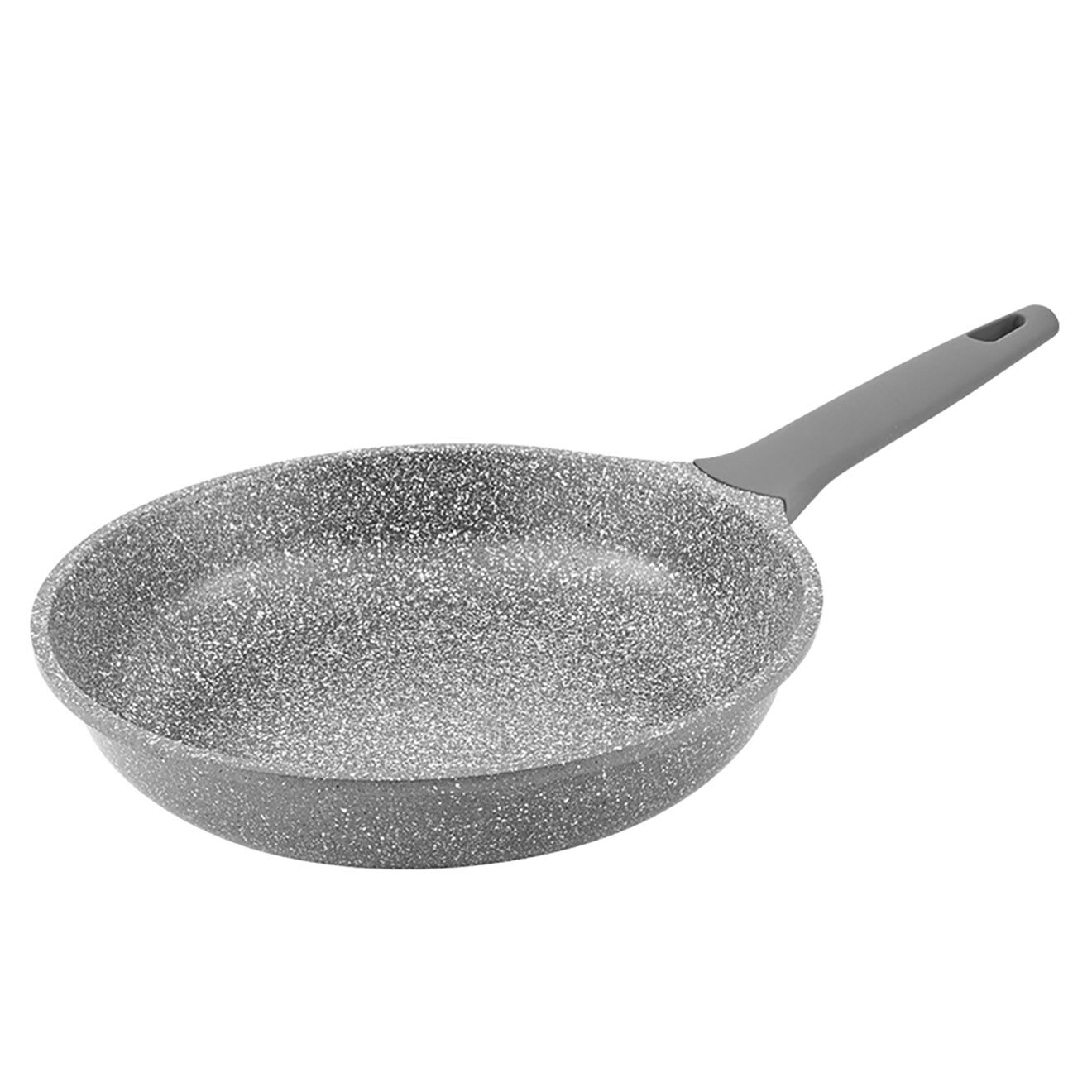 Kitchencook Poêle fonte d'aluminium induction effet pierre vertu p32tfi grise - D.32 cm