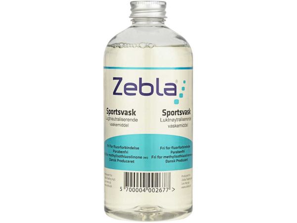 Zebla Sports Wash Vaskemiddel, 500ml