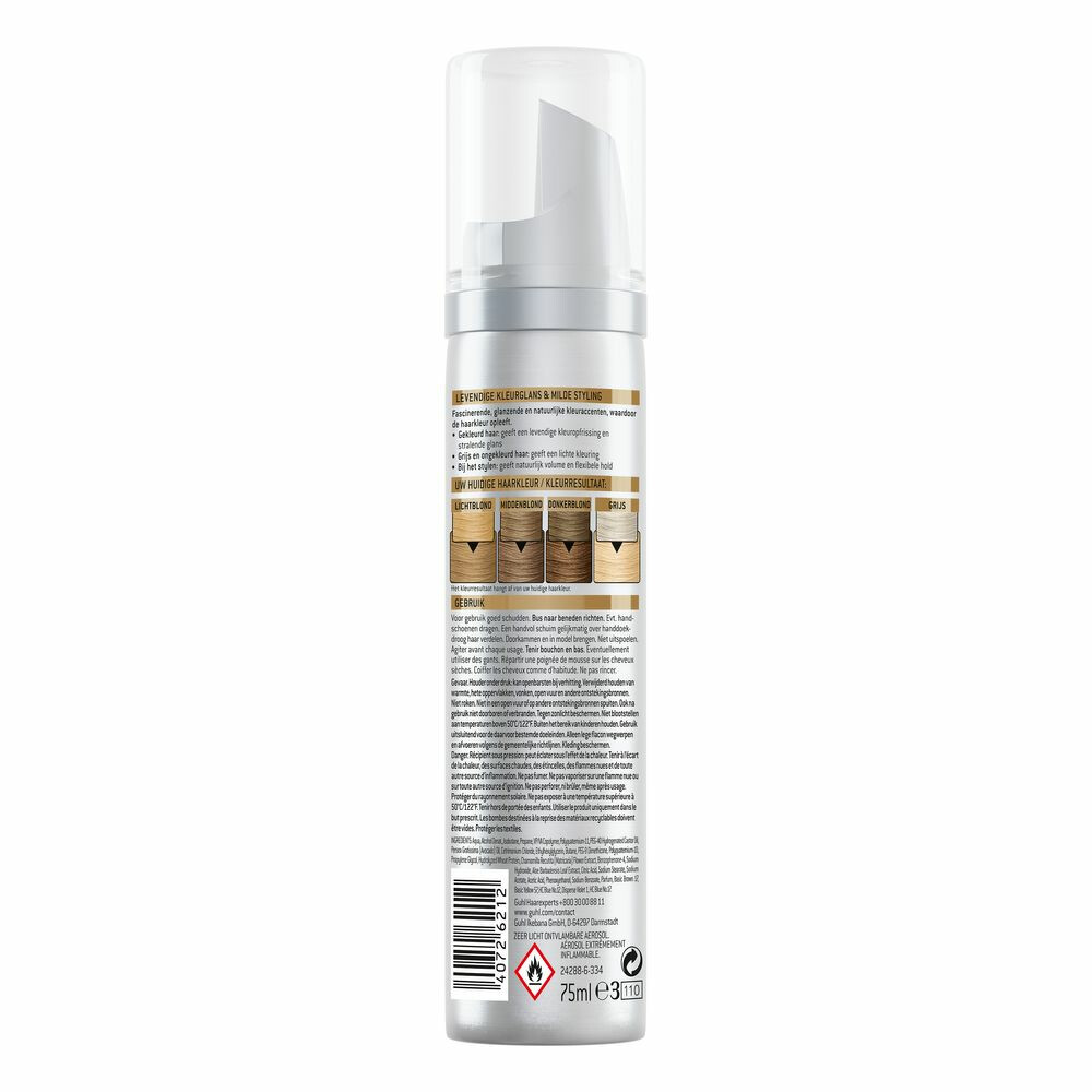 3x Guhl Color Forming Mousse Middenblond 7075 ml