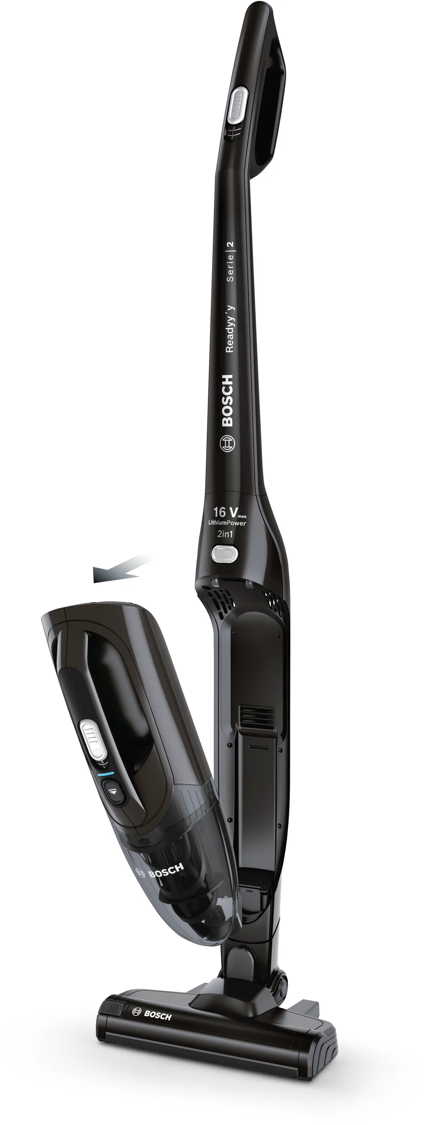 Serie 2 Draadloze steelstofzuiger Readyy'y 16Vmax Zwart