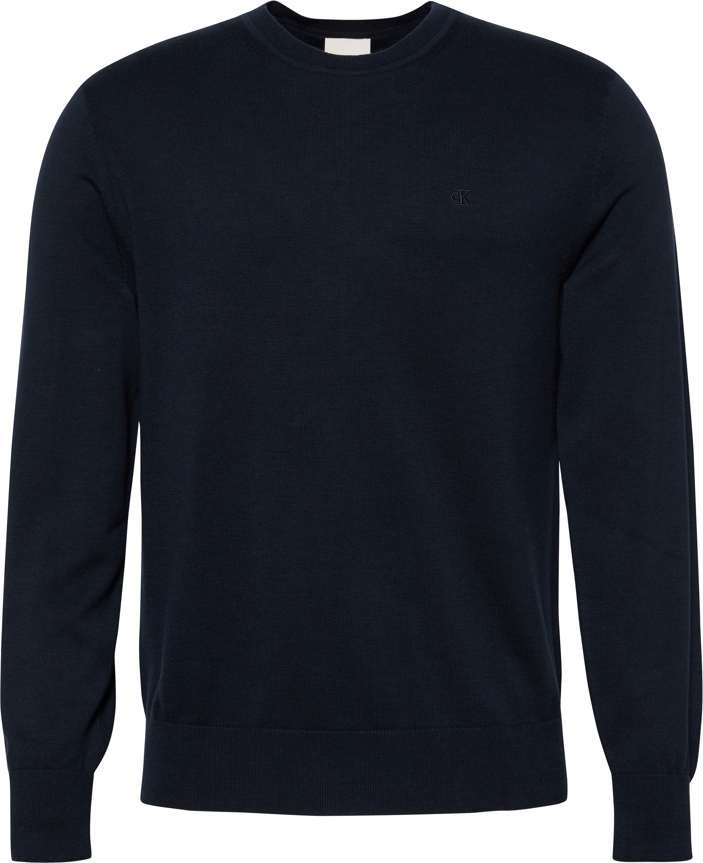 Calvin Klein Strickpullover »LS SUPIMA COTTON CREW 14GG« Mit Rundhalsausschnitt