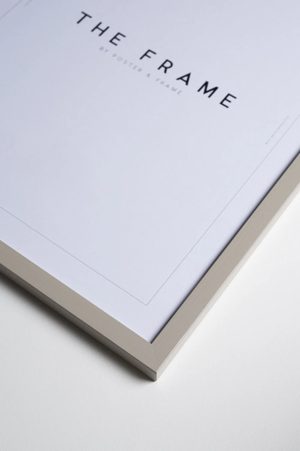 Poster & Frame  Træramme - Cashmere Grey