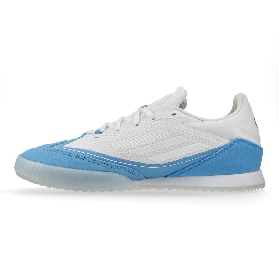 adidas F50 Messi Freestyle IN - Blanc/Doré/Blue Burst
