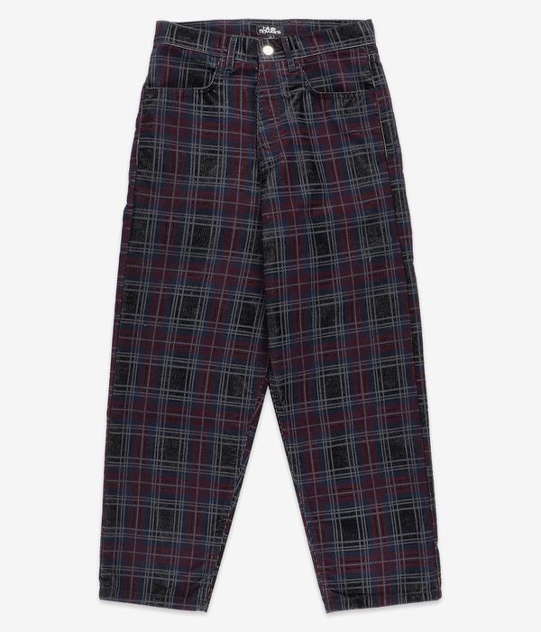 Blue Flowers Sunday Check Hose (multi)