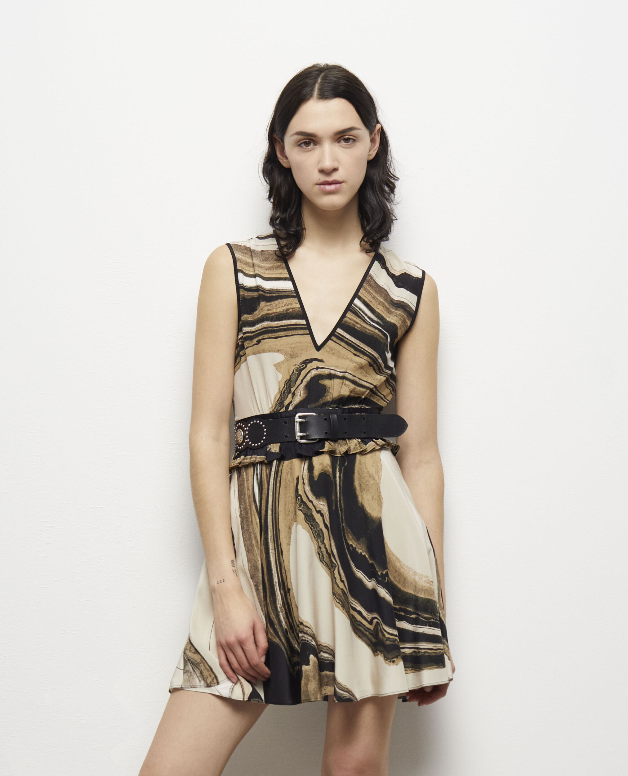 Robe courte imprimée