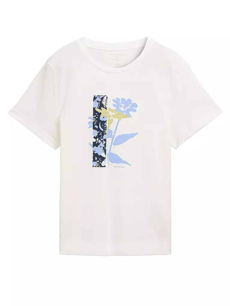 TOM TAILOR T-Shirt weiss