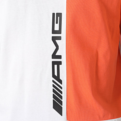 Tee Shirt AMG Statement 621191 Blanc Orange