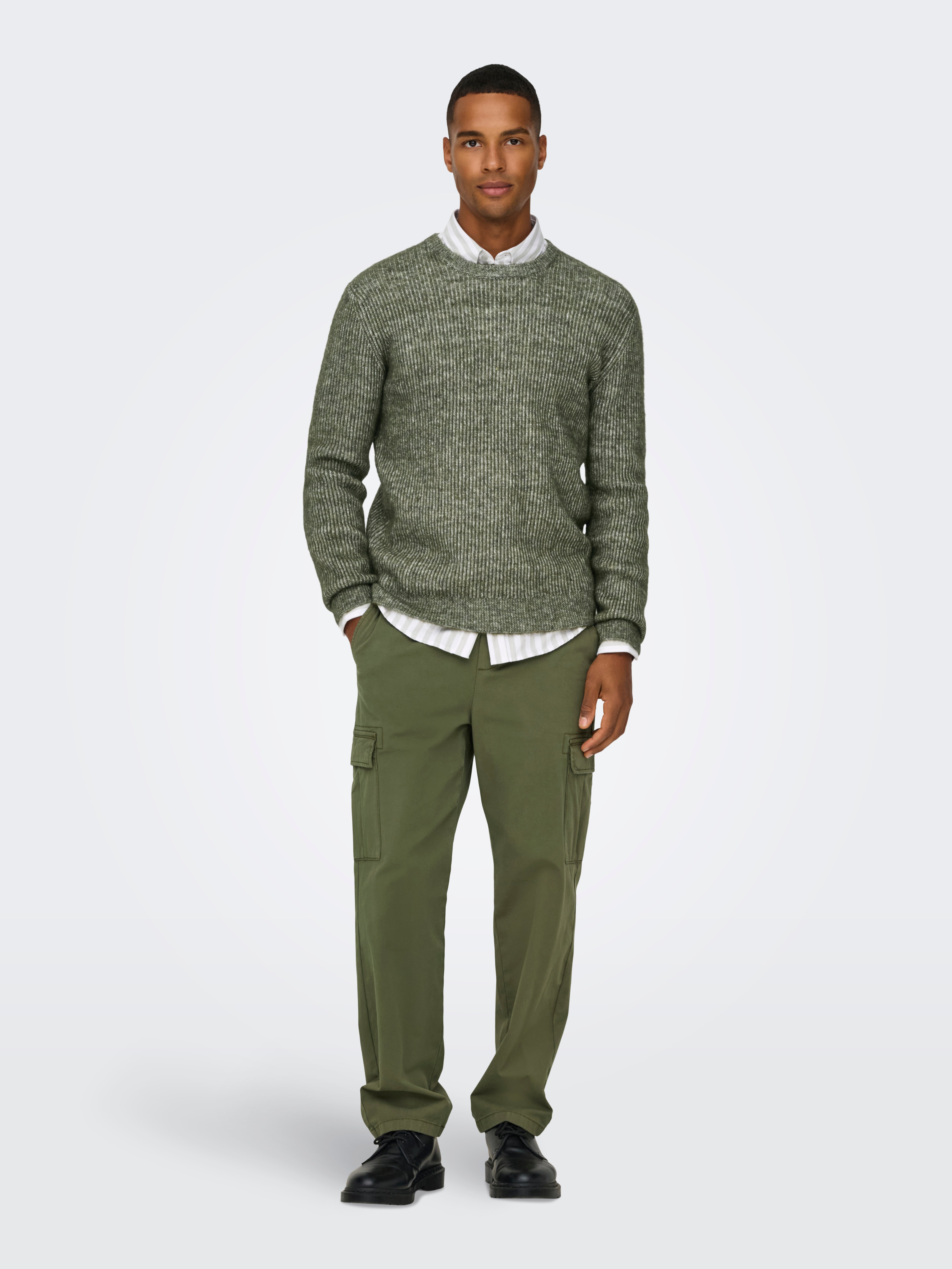 ONSTEGAN Pullover Olive Night